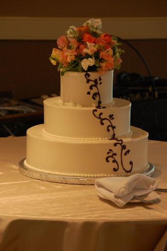 Decadent Delight wedding cake at Ann Arbor City Club