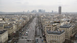 Looking toward the modern Paris business downtown