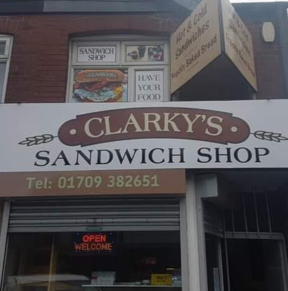 Clarky's sandwich shop logo