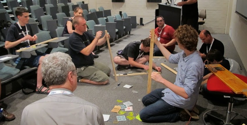 Passing out the slide guitar planks