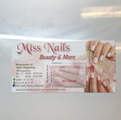 Miss Nails Beauty & More logo