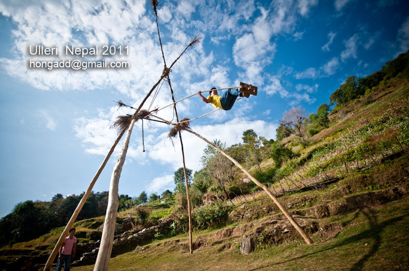 Nepali Swing Ping during Dashain Tihar Festival