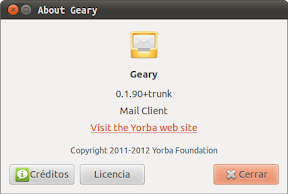 Probando Geary 0.2, un cliente de correo ligero, ligero