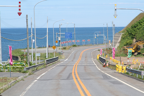 沿岸バス「特急はぼろ号」　・389　豊富行き　国道232号の風景　その1