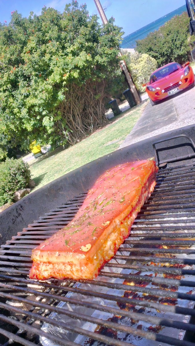 pork belly roast weber barbeque