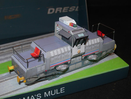 Panama Canal Mule Papercraft Mitsubishi Locomotive