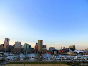 Views from the Inner Harbor of Baltimore Maryland