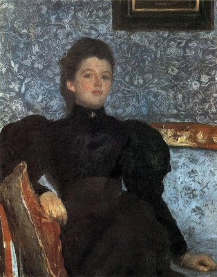 Valentin Serov - Portrait of VV Musina - Pushkina. 1895