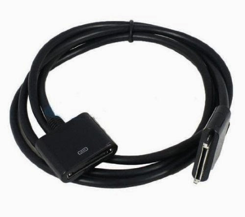  Black 30 PIN Dock Extender Cable Charge Sync for Iphone Ipod