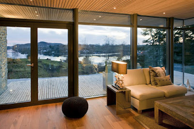 Pemandangan Belakang Cabin GJ 9 in Norway 6 1 Kabin Mungil Yang Beradaptasi Dengan Keadaan Lingkungan