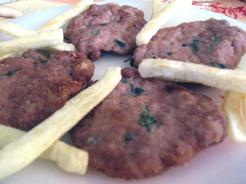 Filetes rusos en Filetes rusos en salsa de champiñones