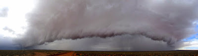 Crazy storm front rolling over the San Rafael Desert
