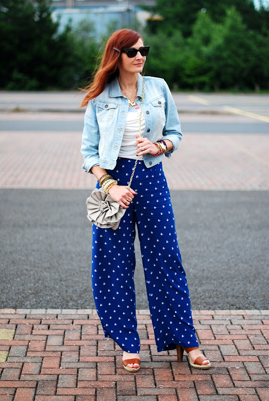 Denim Palazzo Pants | Sun City Vibes