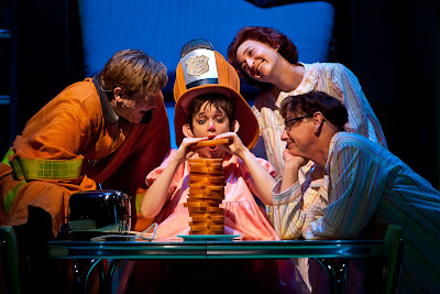 Reed Sigmund, Sara Richardson, Mo Perry and Gerald Drake in Mercy Watson to the Rescue! Photo by Dan Norman. 
