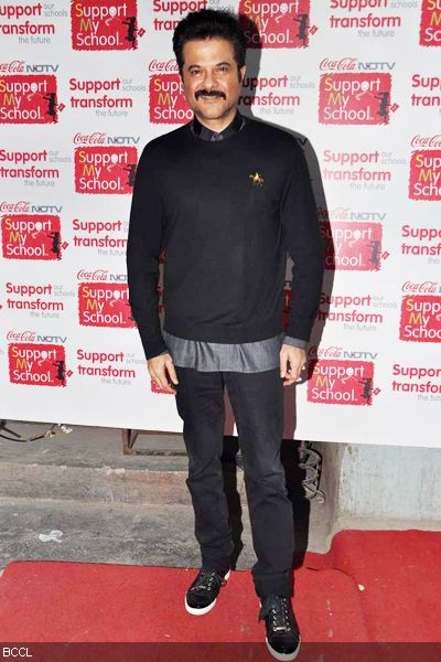 Handsome Anil Kapoor during 'Support My School' Telethon '13, held in Mumbai on February 3, 2013. (Pic: Viral Bhayani)
