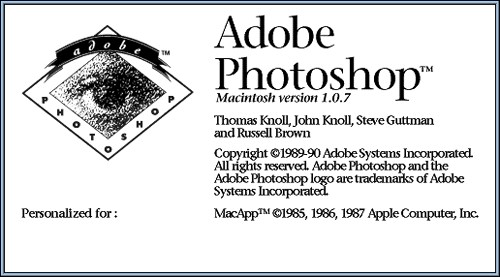 Adobe Photoshop 1.0