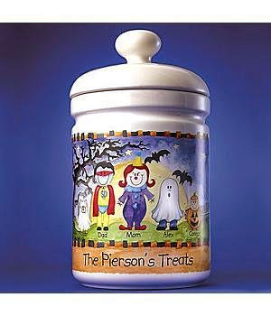  Personalized Halloween Character Treat Jar