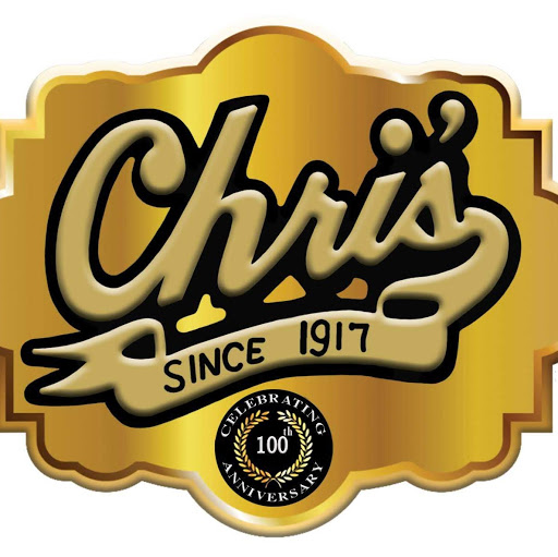 Chris' Famous Hotdogs logo