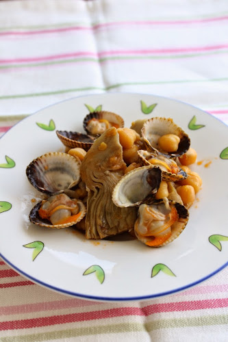 Not 2 late to craft: Cors de carxofa amb escopinyes plats nadalencs / Artichoke hearts with cockles holiday dishes