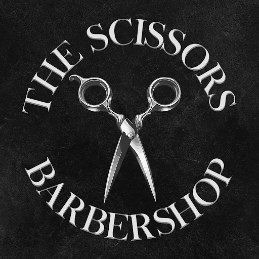 The scissors barbershop logo