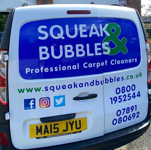 Squeak and Bubbles Domestic and Commercial Carpet Cleaners & Communal Block Carpet Cleaners Leeds logo