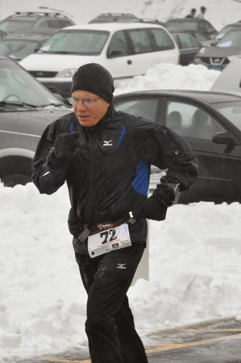 Finish at the Boston Buildup 10k.