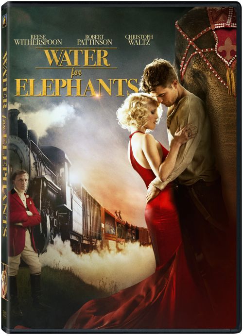 DVD, Water for Elephants,image, cover, Robert Pattinson, Reese Witherspoon