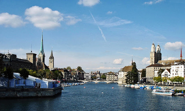 panoramic view of zurich