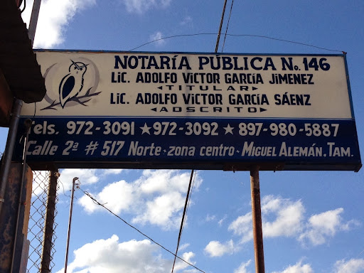 Notaria Publica No. 146, Segunda, Centro, 88300 Cd Miguel Alemán, Tamps., México, Abogado | TAMPS