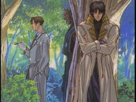 Nothing weird about a bunch of oddly dressed guys hanging out in the woods, right?