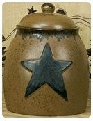  Wide Star Pottery Cookie Jar