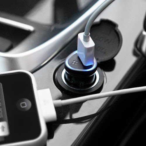  Spigen Kuel P12Q/C - iPhone 5 Car Charger USB - iPhone 5 Galaxy S4 Compatible [Black]
