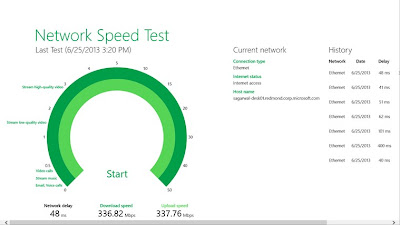 Network Speed Test en Windows 8 - Medidor de conexión de Internet