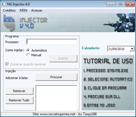 Injetores Recomendados  NG+Injector+4.0