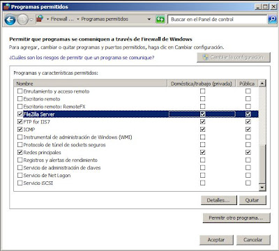 Configurar Windows Server 2008 y Servidor de FTP para permitir conexiones externas