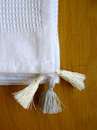 ecru and white to tie in the scents and feel towel