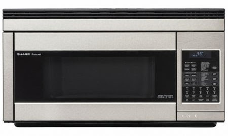  Sharp R-1874 1.1-Cubic-Foot 850-Watt Over-The-Range Convection Microwave, Stainless