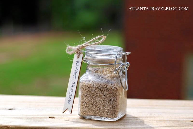 beach sand collection in jars