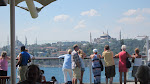 The Hagia Sophia in the center, Blue Mosque on the left The Hagia Sophia in the center, Blue Mosque on the left