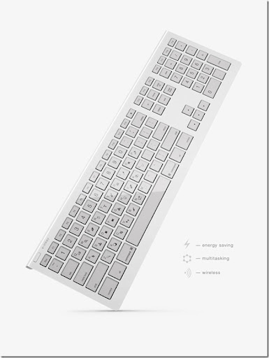 Future technology Concept of a wireless keyboard e-INKEY