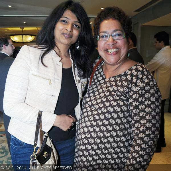 Deepali Gupta and Marryam H Reshii at the book launch party of Times Food and Nightlife Guide, Delhi, 2014, held at hotel ITC Maurya, New Delhi, on January 27, 2014.
