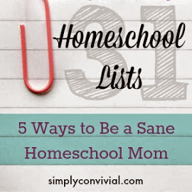 5 concepts to keep you sane as a homeschool mom - it is possible!