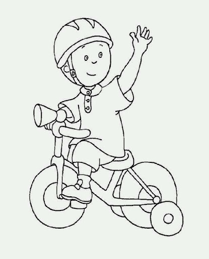 Calliou Coloring Pages