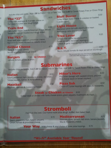 Empire VIllage Inn Menu