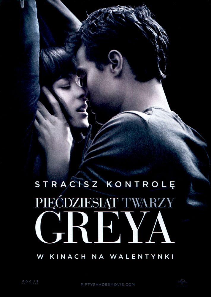Ulotka filmu 'Pięćdziesiąt Twarzy Greya (przód)'