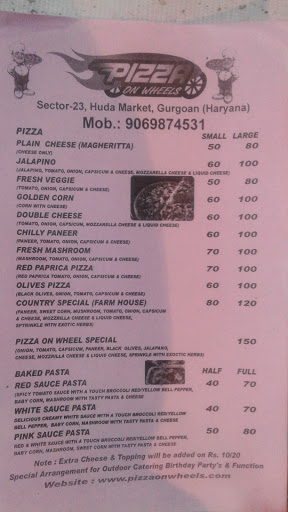 Pizza On Wheels, Major Pankaj Batra Marg, Pocket 7, Sharda Puri, Ramesh Nagar, New Delhi, Delhi 110026, India, Pizza_Takeaway, state UP