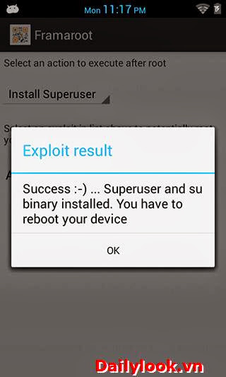 Root các thiết bị Android một cách đơn giản với Framaroot