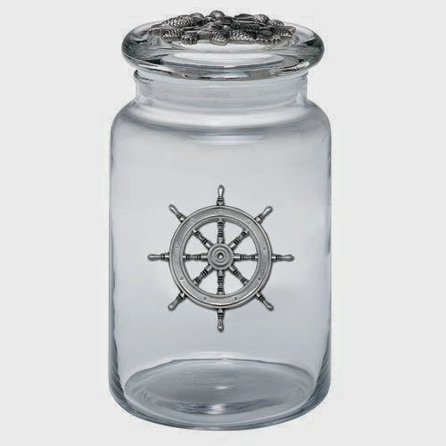  Ship Wheel 26 oz. Storage Jar