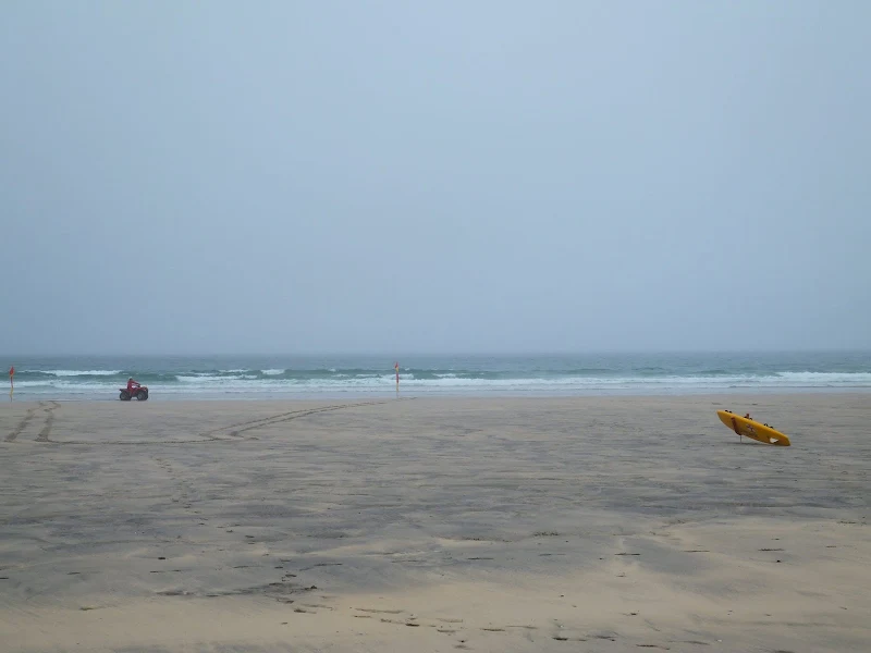 Empty beach by Gothian Sands