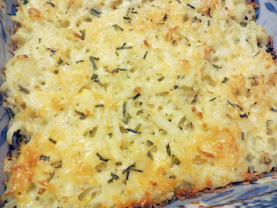 Recipe for Chive and Onion Cheesy Hash Brown Potatoes, vegetarian and a cozy casserole for a winter day or a holiday potluck